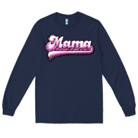 Navy Mama Leopard Long Sleeve Tee - RanaPortraitStore