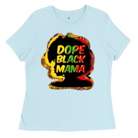 Baby Blue Dope black mama Ladies Tee - HowdyJamesFarm