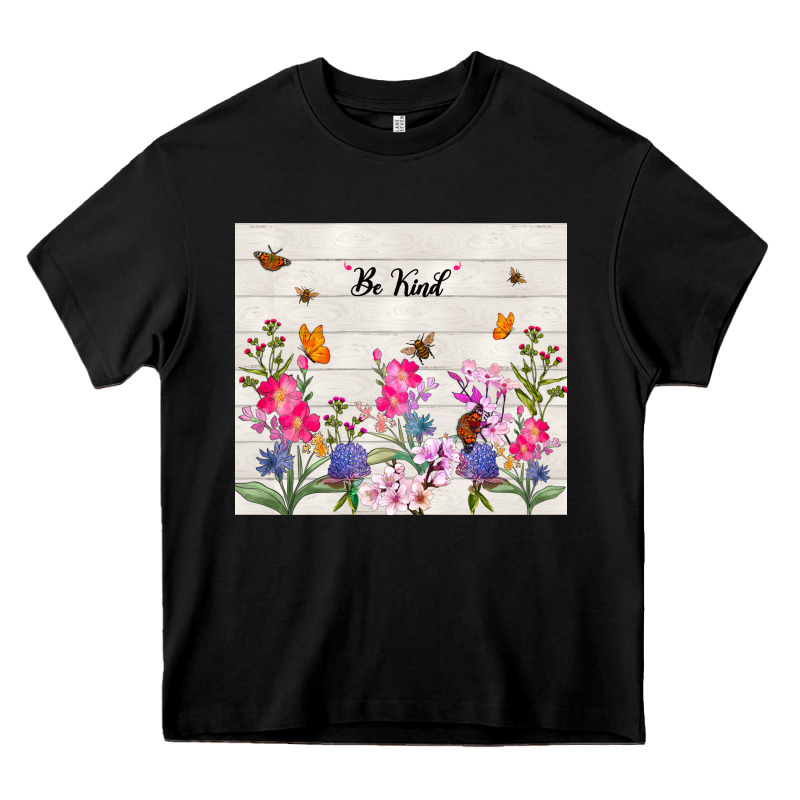 Be Kind Wildflower Heavy Core Tee by TumblerDesignByShophia | Teevron