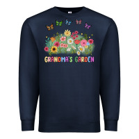 Navy grandma garden birth month flower Premium Sweatshirt - JahusDesignShop