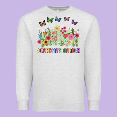 Grandma Garden Birth Month Flower Premium Sweatshirt Designed By Jahusdesignshop