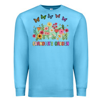 Ocean Blue grandma garden birth month flower Premium Sweatshirt - JahusDesignShop