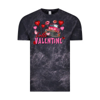 Cloud Black Hello Valentine Valentine's Day truck Vintage Tee - FaDigitalArtStudio