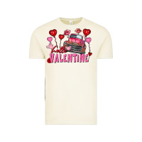 Vintage Arctic Hello Valentine Valentine's Day truck Vintage Tee - FaDigitalArtStudio