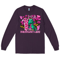 Plum my first valentine's day dragon Long Sleeve Tee - FaDigitalArtStudio