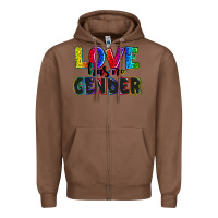 Chestnut love has no gender Zipper Hoodie - AdoDesignShop