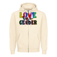 Sandshell love has no gender Zipper Hoodie - AdoDesignShop