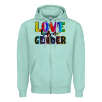 Seafoam love has no gender Zipper Hoodie - AdoDesignShop