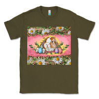 Army Green Easter bunny and eggs Classic Tee - RanaPortraitStore