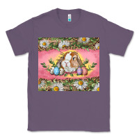 Lavender Easter bunny and eggs Classic Tee - RanaPortraitStore