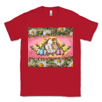 Red Easter bunny and eggs Classic Tee - RanaPortraitStore