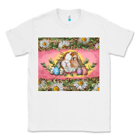 White Easter bunny and eggs Classic Tee - RanaPortraitStore