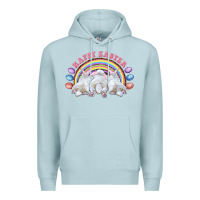 Blue Mist Happy easter bunny tails Premium Hoodie - RanaPortraitStore