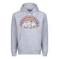 Heather Grey Happy easter bunny tails Premium Hoodie - RanaPortraitStore