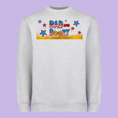 Bad And Boozy Heavyweight Sweatshirt Designed By Adodesignshop