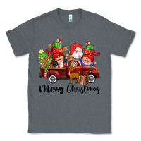 Charcoal Heather merry christmas truck gnomies Classic Tee - CowGirlArtShop