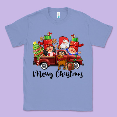 Merry Christmas Truck Gnomies Classic Tee Designed By Cowgirlartshop