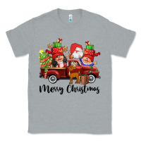 Heather Grey merry christmas truck gnomies Classic Tee - CowGirlArtShop
