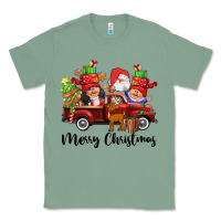 Sage merry christmas truck gnomies Classic Tee - CowGirlArtShop
