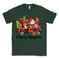 Sports Green merry christmas truck gnomies Classic Tee - CowGirlArtShop