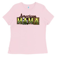 Bubblegum Pink American Mama  Mother's Day Ladies Tee - CowGirlArtShop