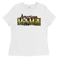 White American Mama  Mother's Day Ladies Tee - CowGirlArtShop