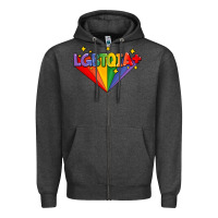 Charcoal Heather lgbtqıa  pride week Zipper Hoodie - AdoDesignShop