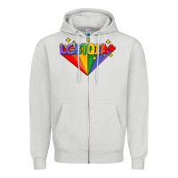 Dove Grey lgbtqıa  pride week Zipper Hoodie - AdoDesignShop