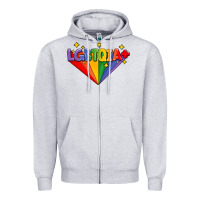 Heather Grey lgbtqıa  pride week Zipper Hoodie - AdoDesignShop