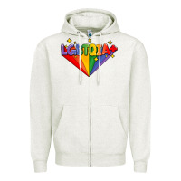 Oatmeal Heather lgbtqıa  pride week Zipper Hoodie - AdoDesignShop