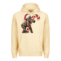 Pina Colada Christmas Candy Cane Baby Gorilla Premium Hoodie - LillyAllenDesigns