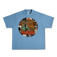 Pebble Blue Christmas Cowboy Boots Urban Heavy Tee - RanaPortraitStore