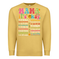 Antique Gold mama its okay Premium Sweatshirt - JahusDesignShop