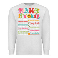 Oatmeal Heather mama its okay Premium Sweatshirt - JahusDesignShop