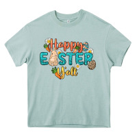 Arona Happy Easter y'all Easter Day Heavy Core Tee - HowdyJamesFarm