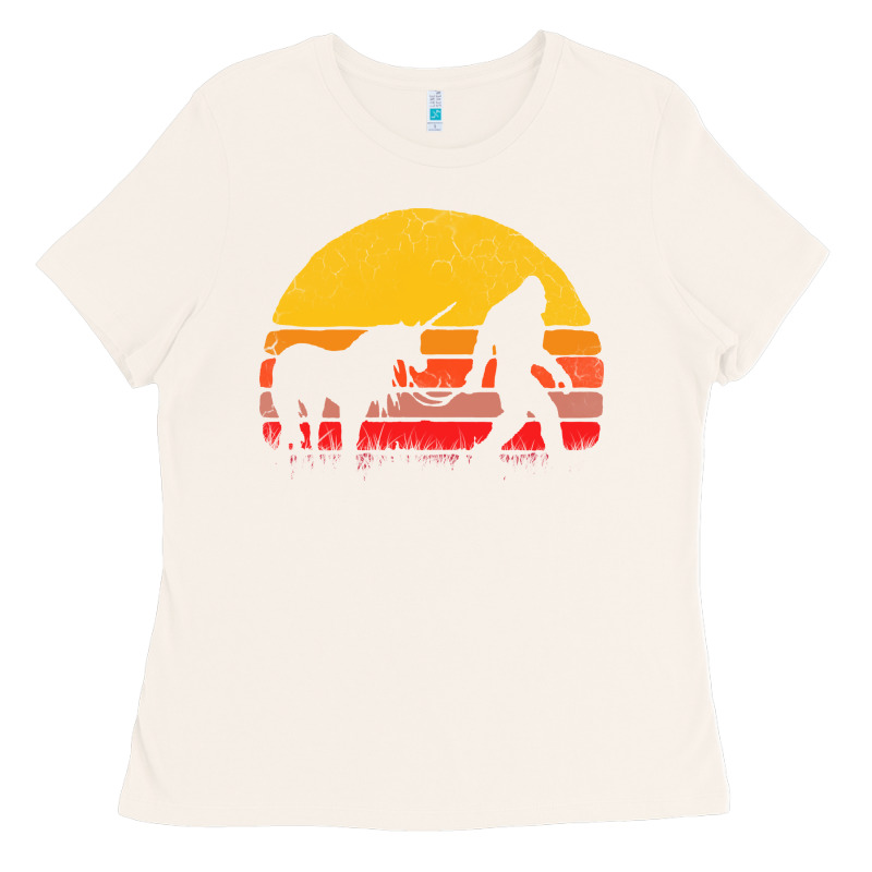 Sasquatch And Unicorn Vintage Ladies Tee by artisFamous | Teevron