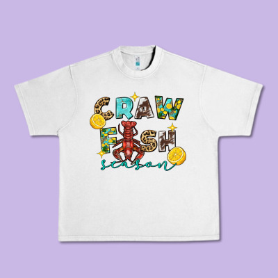 Crawfish Season Urban Heavy Tee Designed By Fadigitalartstudio