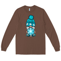 Chestnut winter gnome with snowflake Long Sleeve Tee - BundleAndBundleShop