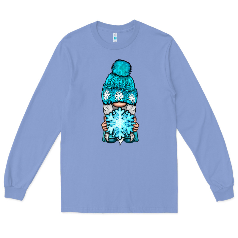 Winter Gnome With Snowflake Long Sleeve Tee by BundleAndBundleShop | Teevron