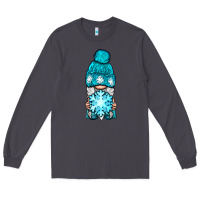 Smoke winter gnome with snowflake Long Sleeve Tee - BundleAndBundleShop