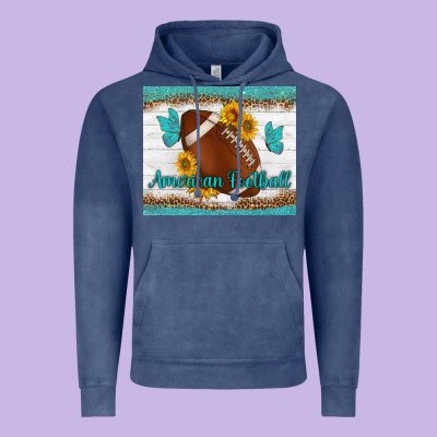 American Football And Butterfly Mousepad Vintage Hoodie Designed By Bundleandbundleshop