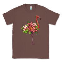 Chestnut flamingo with tropical flowers Classic Tee - Artiststas