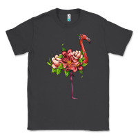 Smoke flamingo with tropical flowers Classic Tee - Artiststas