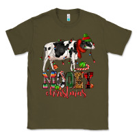 Army Green mooey christmas cow Classic Tee - CowGirlArtShop