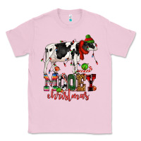 Bubblegum Pink mooey christmas cow Classic Tee - CowGirlArtShop