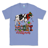 Colony Blue mooey christmas cow Classic Tee - CowGirlArtShop