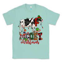 Seafoam mooey christmas cow Classic Tee - CowGirlArtShop