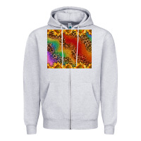 Heather Grey pride sunflower  rainbow leopard Zipper Hoodie - AdoDesignShop