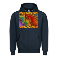 Navy pride sunflower  rainbow leopard Zipper Hoodie - AdoDesignShop
