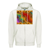 Oatmeal Heather pride sunflower  rainbow leopard Zipper Hoodie - AdoDesignShop
